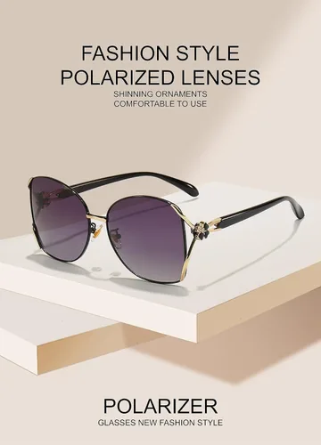 Vista 3 de Gafas de sol polarizadas de moda para mujer, protección UV para conducir