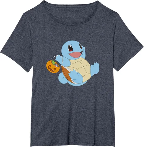 Vista 26 de Pokémon Halloween Squirtle With His Trick or Treat Basket Camiseta, Negro