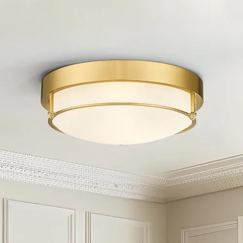 Vista 10 de 4822-BN - Lámpara de techo cerca de techo, de níquel con 2 luces para lavandería, cocina, dormitorio, baño, 4822-BN Clase esmerilada y níquel