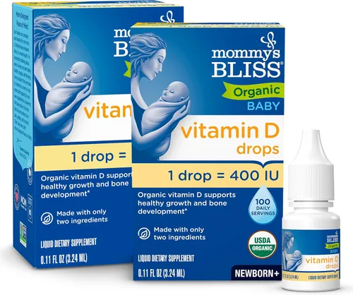 Vista 9 de Mommy's Bliss Gotas orgánicas sin color artificial, vitamina D, 0.11 onzas líquidas