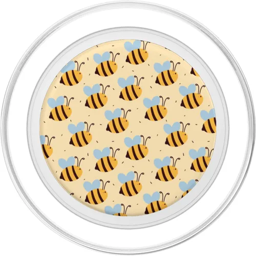 Vista 2 de Peine de miel con diseño de abeja, para mujeres y niñas, Bumble Bee PopSockets MagSafe PopGrip para iPhone