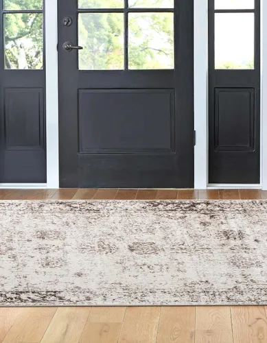 Vista 2 de Rugs.com Alfombra de la colección Monte Carlo, alfombra mediana de 2 pies 2 pulgadas x 3 pies, color beige, perfecta para salas de estar, comedores