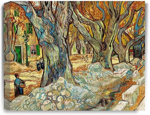Vista 58 de IPIC - Campo de trigo con cuervos, reproducción artística de Vincent Van Gogh. Lienzo de giclée para decoración del hogar 10#F (20 x 16)