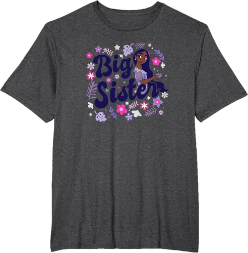 Vista 21 de Disney Encanto Isabela Madrigal Big Sister - Camiseta floral, gris, S Asfalto
