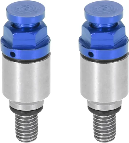 Vista 8 de Motoforti 2 unids M5x0.8 motocicleta tornillo horquilla aire purgador válvula para Honda para Yamaha para Suzuki para Kawasaki negro