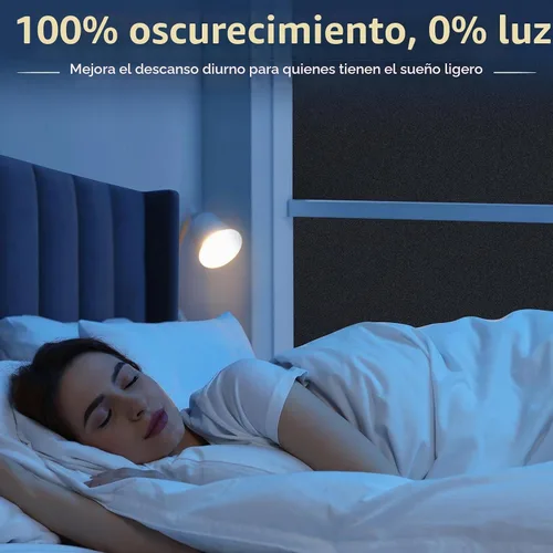 Vista 2 de rabbitgoo Película opaca de privacidad para ventanas con herramientas, vidrio de baño, adherencia estática, bloqueo de calor solar, oscurecimiento