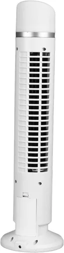 Vista 5 de Small Tower Fan for Bedroom Home Office, USB (White)