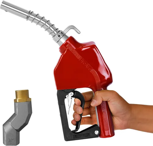 Vista 9 de Boquillas de combustible automáticas de 3/4", boquilla de transferencia de combustible con apagado automático y junta giratoria de 360°, gancho