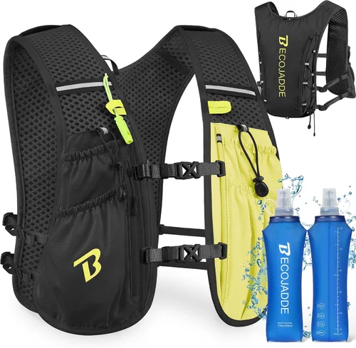 Vista 19 de BECOJADDE Chaleco de Hidratación Mochila para Correr para Hombres Mujeres, Mochila de Hidratación Ligera de 5L para Correr, Chaleco de Hidratación