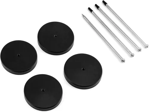 Vista 6 de QWORK Soporte para recibos de escritorio, paquete de 4 unidades de Spike Stick Recibos Check Bill Fork Restaurant Check Husillo, Soporte de papel