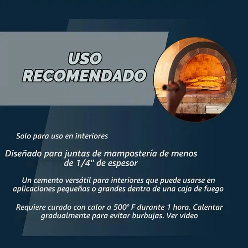 Vista 3 de Rutland 610 - Cemento refractario.