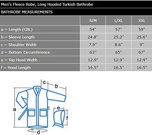 Vista 6 de Arus Bata de forro polar para hombre, bata de baño turca larga con capucha