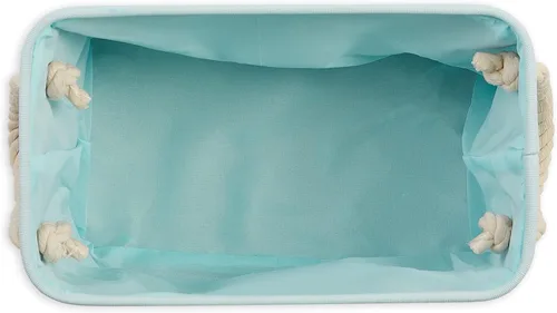 Vista 2 de Bone Dry - Canasta de almacenamiento para mascotas, pequeña y rectangular, coleccionable, aguamarina