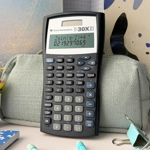 Vista 4 de Calculadora científica Texas Instruments TI-30 X IIS 2-Linea, Negro