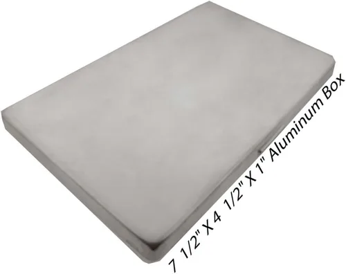 Vista 3 de BIN BUDDY Juego de tarros de aluminio de 15 piezas Tapas de plástico transparente Elegante caja de aluminio Ideal para cuentas, gemas, joyas