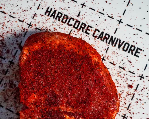 Vista 6 de Hardcore Carnivore Rojo: cerdo, pollo y condimento para barbacoa (Paquete de mega)
