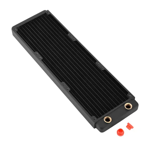 Vista 3 de Radiador de cobre disipador de calor para computadora intercambiador de calor líquido de refrigeración por agua con exquisita mano de obra, cobre