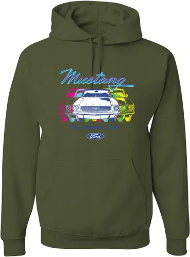 Vista 7 de Wild Bobby Ford Mustang The Legend Lives - Sudadera con capucha unisex con diseño de coches y camiones