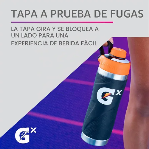 Vista 5 de Gatorade Botella de acero inoxidable Gx, 32oz
