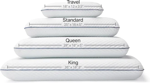 Vista 6 de Almohada de espuma viscoelástica de gel ventilada Weekender. Funda lavable. Tamaño estándar