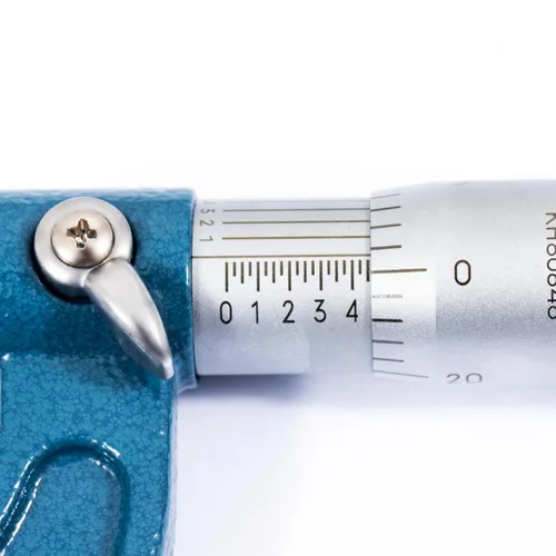 Vista 3 de PEC Tools Micrómetro exterior de 0-1", herramienta de medición de precisión de grado industrial, acero endurecido, micrómetro de alta precisión