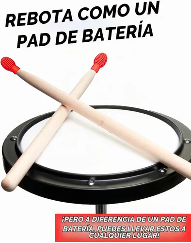 Vista 5 de Amortiguadores de baquetas para reemplazar almohadillas de batería, puntas de silencio para baqueta, paquete de 4