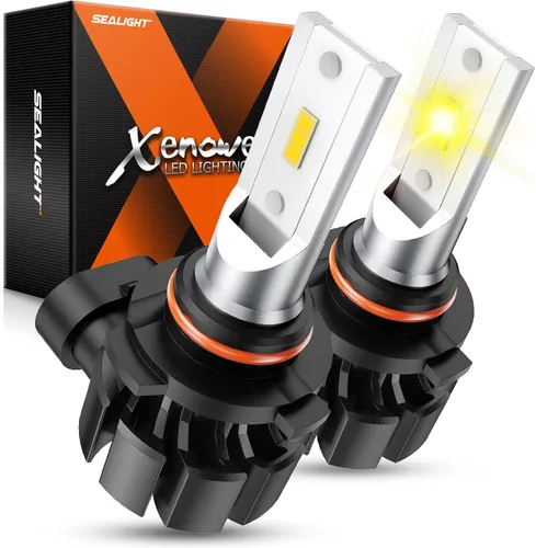Vista 8 de SEALIGHT Bombillas LED antiniebla 9145 H10 Bule, 13,000 LM 6500K blanco frío H10, tamaño 1:1 9040 9140 9145 bombillas LED antiniebla