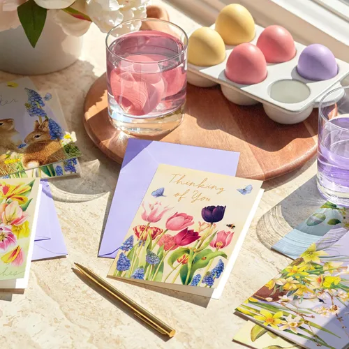 Vista 2 de Hallmark Surtido de tarjetas de Pascua vintage, Marjorlein Bastin (36 tarjetas de primavera con sobres)