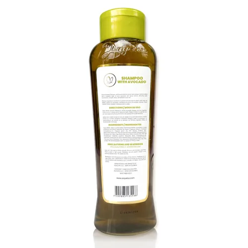 Vista 11 de ANYELUZ Champú hidratante de aguacate, enriquecido con Omega 3, 6, 9 y biotina, repara y protege las fibras capilares dañadas, mejora el brillo