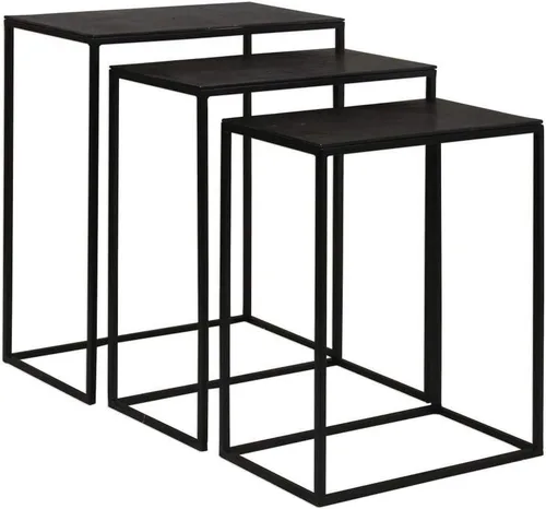 Vista 3 de Coreene - Mesa anidable de 25.5 pulgadas (juego de 3)