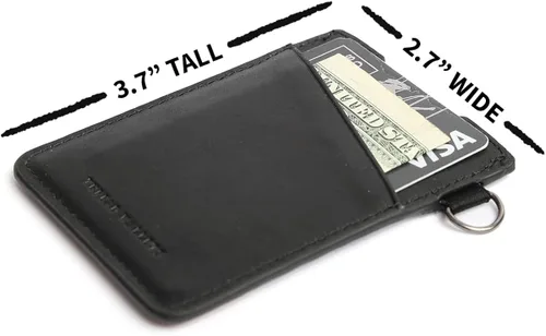 Vista 2 de Thread Wallets - Cartera delgada de diseño minimalista con tarjetero vertical.