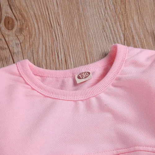 Vista 4 de Ritatte Conjunto de 2 piezas de ropa de invierno para niñas pequeñas, manga larga, pantalones largos, de algodón suave, para otoño