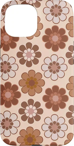 Vista 6 de 70s Retro Floral Pattern in Brown, Tan and Camel Case for iPhone 17