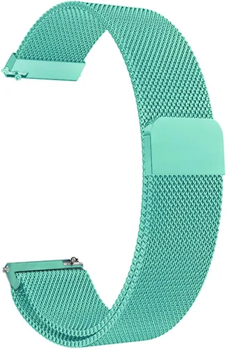 Vista 15 de Correa de reloj de liberación rápida compatible con Fossil Gen 5E Smartwatch Correa de repuesto de malla metálica de acero Azul