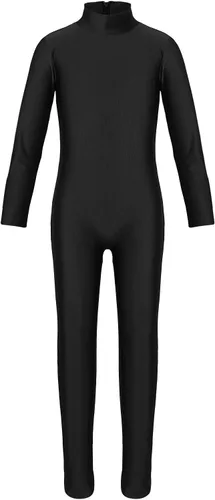 Vista 6 de FEESHOW Body de longitud completa para niños y niñas, de elastano, zentai, leotardo de gimnasia