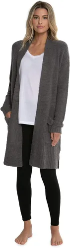 Vista 2 de Barefoot Dreams CozyChic Lite - Suéter largo de fin de semana para cardi, manga larga, Neutro
