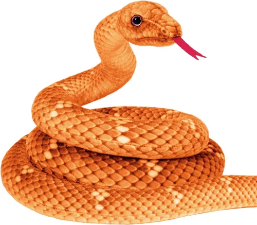 Vista 10 de Peluche de serpiente, animal de serpiente de peluche, serpientes de juguete pequeñas de 27 pulgadas para niños, animales de peluche gigantes, Negro
