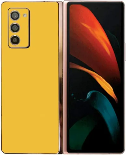 Vista 13 de MightySkins Skin compatible con Samsung Galaxy Z Fold 2, color azul claro, protectora, duradera y única, fácil de aplicar, quitar y cambiar de Azul
