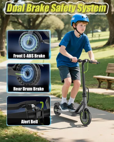 Vista 5 de MAXSHOT Electric Scooter Adults & Big Kids, Top Speed 9/16/19MPH, 10/12/16/19Miles Range, 6.5"/8.5" Tires Folding Escooter, APP Control