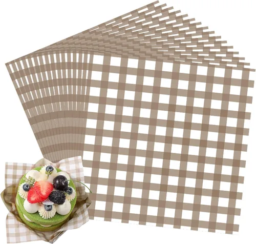 Vista 12 de Honeydak 200 hojas de papel de cera verde para alimentos, 7 pulgadas, surtido de cestas de pergamino verdes para sándwich, hamburguesas, a prueba