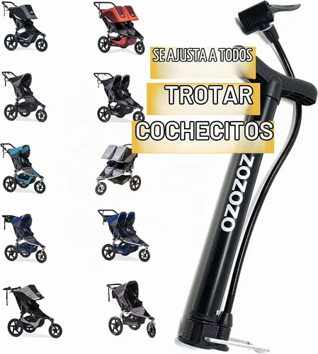 Vista 5 de Mini bomba de neumáticos para cochecito, bomba de aire portátil
