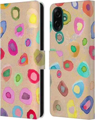 Vista 109 de Head Case Designs Officially Licensed Ninola Ditsy Flowers Yellow Nature Bold Leather Wallet Case Compatible with Samsung Galaxy A07 4G