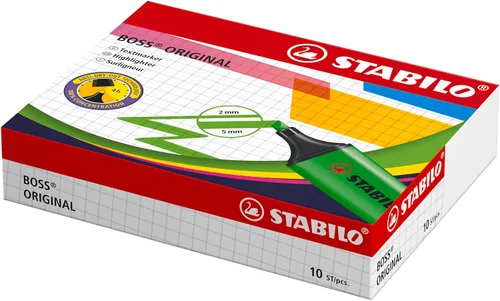 Vista 11 de Resaltador STABILO BOSS ORIGINAL - Paquete de 10 unidades, color naranja