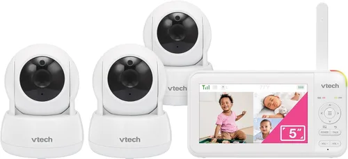 Vista 13 de VTech Monitor de video para bebés con pantalla LCD de 5 pulgadas, hasta 17 horas de video y 31 horas de duración de batería de audio, visión