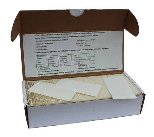 Vista 4 de Pro Tapes U-Gl Uglu U - Tira adhesiva adhesiva adhesiva de 1" x 3", transparente, UGLU900