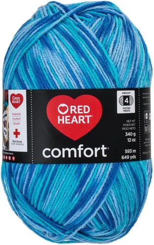 Vista 87 de RED HEART Hilo Comfort Shimmers, ópalo blanco