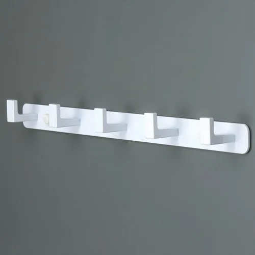 Vista 13 de Perchero, 3 Ganchos Triples de Acero Inoxidable Resistente, Ganchos de Pared Montados en la Pared, Barra de Ganchos Rústica para Ropa/Llaves