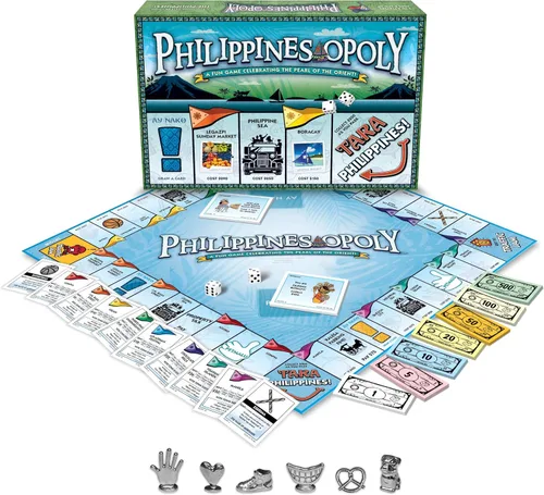 Vista 2 de Late for The Sky Juego de mesa Philippines-Opoly Country, juego