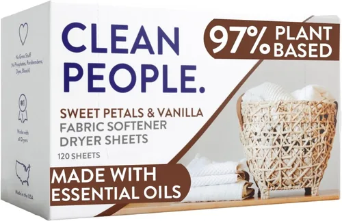 Vista 20 de The Clean People Hojas suavizantes de tela, hojas de secadora, suavizan y eliminan la adherencia estática, suavizante vegano para ropa, aceites