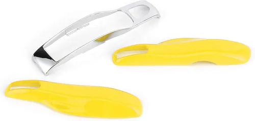 Vista 8 de Fydun Funda protectora para llavero, 3 piezas, funda protectora para llavero remoto (amarillo+plata)